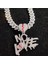 Hip Hop Hiçbir Kalp Kalp Kalp ile 14MM Küp Zincir Hiphop Buzlu Out Bling Hiphop Kalp Moda Takı (Yurt Dışından) 2