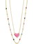 Yeevaa Kalp Neon Pembe Manyezit ve Çok Karışımlı Strand Kolye Seti Moda Takısız Hediyeler (Yurt Dışından) 2