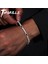 Topgrıllz Erkek Kadın Buzlu Out Charm Şanslı Yonca 4mm Tenis Zincirleri Kolye Moda Takı Dört Yapraklı Yonca Bilezikler (Yurt Dışından) 2