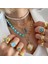 Büyük Kalın Choker Kolye Vintage Miami Küba Kolye Kadın Kolyeleri Mücevher Yeşil Malakit Boncuklu Doğal Taş (Yurt Dışından) 2