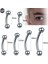 10 Adet/grup Titanyum Kaş Piercing Muz Küpe Dış Iplik 16G Kavisli Halter Tragus Kulak Kıkırdak Korsan Takı (Yurt Dışından) 1