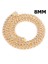 Iceoutbox 6mm Buzlu Out Çinko Bling Kolye Rhinestone Altın Miami Çinko Bağlantı Kadınlar Için Erkek Hip Hop Takı Hediyeler (Yurt Dışından) 1