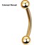 10 Adet/grup G23 Titanyum Kaş Muz Piercing Halkası Kavisli Barbell Dudak Halkası Rahat Daith Helix Rook Küpe Vücut Piercing Takısı (Yurt Dışından) 1