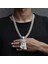 Buzlu Out Isa Mesih Başkanı Charm Kolye Rhinestone Kolye 13MM Miami Küba Link Zinciri Hip Hop Tarzı Erkekler Kadınlar Için Hediye (Yurt Dışından) 2