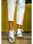 Kadın Vegan Deri Beyaz Sneakers - Icon Tasarım 2