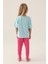 Kız Çocuk Açık Mavi Pijama Takım 50290947-VR003 4