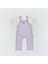Kız Bebek Salopet Tulum ve Tişört Takım - Lila 2