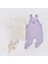 Kız Bebek Salopet Tulum ve Tişört Takım - Lila 3