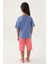 Kız Çocuk Mavi Pijama Takım 50315467-VR036 4