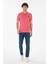 Erkek Koyu Pembe Tişört Basic 50305929-VR167 5