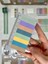 Karışık Tonlar Cetvelli Kahve Yeşil Mavi Renk İndeks Sticker/İndex/Postit/Post-it/Kitap Ayracı/Not Kağıdı/Washi Bant 5