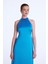 Halter Yaka Uzun Elbise Siyah 12444108000 2