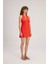Yırtmaçlı Mini Elbise Coral 12444093000 5