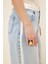Kumaş Garnili Denim Pantolon Mavi 153M2049000 4