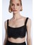 Dantel Crop Bluz Siyah 11543881000 2