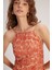 Halter Yaka Keten Elbise Emp.oranj 12443840000 2