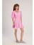 Ballon Kollu Mini Elbise Pembe 12443408001 5