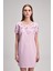 Nakışlı Mini Elbise Lila 12443399000 1