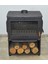 Flamestove FS-041YKST Retro Tek Camlı Şömine Yan Kapaklı Odunluklu 4