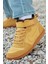 Court Borough Mid Winter Leather Sneaker Hakiki Deri Yün Bilekli Kışlık Çocuk Spor Ayakkabı Taba 1