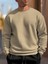 Erkek Vizon Oversize Bisiklet Yaka Sweatshirt 1