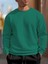 Erkek Nefti Yeşili Oversize Bisiklet Yaka Sweatshirt 1