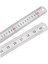 100CM ( 40 Inch ) - Çift Taraflı Paslanmaz Çelik Metal Cetvel - Kalınlık 1.2mm 1