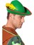 Yeşil Renk Robin Hood Şapkası Sarı Tüylü 1