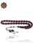 Bordo Arpa Kesim Fırınlanmış Gümüş Püsküllü Sıkma Kehribar Tesbih 201023887 1