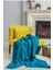 Koltuk Örtüsü | Çekyat Örtüsü | Koltuk Şalı 175X215 Mikrofiber Şönil Çift Taraflı Kaymaz | Turkuaz 1