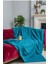 Koltuk Örtüsü | Çekyat Örtüsü | Koltuk Şalı 175X215 Mikrofiber Şönil Çift Taraflı Kaymaz | Turkuaz 2