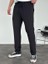 Beyaz Fitilli Jogger Siyah 1