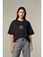 Leopar Yıldız Özel Tasarım Oversize Pamuklu Tshirt 1