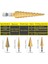 4-12 Adım Matkap Ucu 3-12MM 4-12MM 4-20MM 4-32MM Hss Düz Oluk Titanyum Kaplamalı Ahşap Metal Delik Kesici Sondaj Elektrikli Alet Takımı (Yurt Dışından) 2