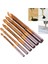 1 Adet Yuvarlak 6/1 Adet Hss Büküm Matkap Uçları Seti 3-8mm Tırtıklı Kanal Açma Kesme Musluk Spiral Testere Ahşap Metal Plastik Delik Testere Titanyum Matkap Araçları (Yurt Dışından) 3