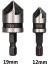 12MM 19MM 12/16/19MM Havşa Sıkıcı Matkap Ucu Seti Ahşap Metal Hex Shank Ağaç Işleme Pah Matkap Ucu Kesici Metal Delme Uçları (Yurt Dışından) 1