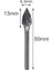 1 Pc Şekli F 1/8 "shank Tungsten Karbür Burs Matkap Uçları Metal Freze Kesicisi Karbür Elektrikli Döner Aletler Dremel Ağaç Işleme Aksesuarı (Yurt Dışından) 1