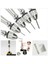 Set4 Mini Alüminyum El Matkabı + 10 Adet Mikro Hss Büküm Matkap Uçları Takı Saat Hobi El Aracı Dıy Manuel Brilling Aracı 0.8-3mm (Yurt Dışından) 2