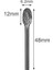 1 Pc Şekil D 1/8 "shank Tungsten Karbür Burs Matkap Uçları Metal Freze Kesicisi Karbür Elektrikli Döner Aletler Dremel Ağaç Işleme Aksesuarı (Yurt Dışından) 1