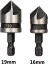 16MM 19MM 12/16/19MM Havşa Sıkıcı Matkap Ucu Seti Ahşap Metal Hex Shank Ağaç Işleme Pah Matkap Ucu Kesici Metal Delme Uçları (Yurt Dışından) 1