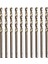 Kahverengi Yüksek Hız Çeliği 10 Adet Mini Matkap Uçları, Alaşımlı Çelik, Demir Dışı Metal, Dökme Demir ve Sert Dropshipping'de Delik Açmak Için (Yurt Dışından) 1
