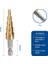 Altın 4-12MM 4-20MM 4-12MM 4-32MM Adım Matkap Ucu Kalemtıraş Metal Matkap Uçları Seti Sahne Çok Fonksiyonlu Kademeli Sondaj Konik Ağaç Işleme (Yurt Dışından) 1