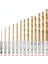 3.5mm Hss Yüksek Hız Çeliği Titanyum Kaplamalı Matkap Ucu Seti 1/4 Hex Shank 1.5mm-6.5mm Altıgen Saplı Büküm Matkap (Yurt Dışından) 1