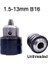 1.5-13MM B16 1 Adet 1.5-13MM B16 3/8 Konu Matkap Chuck Dönüşüm Matkap Chuck 1/2 M12X1.25 Anahtarı Elektrikli Matkap Anahtarsız 3 Çeneli Chuck (Yurt Dışından) 1