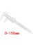 0-150MM Beyaz 0-80MM 0-150MM Çift Kurallı Ölçekli Plastik Sürmeli Kumpas Ölçüm Öğrenci Mini Aracı Cetvel Штангенциркуль 0-100MM (Yurt Dışından) 1