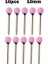 10MM 10 Adet 3mm Shank Top Şeklinde Seramik Taşlama Kafası Taşlama Çapak Tekerlek Taşlama Mobilya El Sanatları Döner Aletler (Yurt Dışından) 1