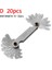 D20PCS 60AND55 Derece Vida Dişi Pitch Gage Dişli Diş Ölçer Metal Katlanır Ölçme Aracı Metrik Inç Abd (Yurt Dışından) 1