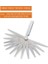 B Tipi 32 Bıçaklı Metrik Kalınlık Ölçer Seti Itici Valf Feeler Ölçer Göstergeleri / Metrik Pirinç Ölçüm Aralığı 0.04MM - 0.88MM (Yurt Dışından) 1