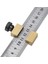 Gümüş 26MM Karbon Çelik Cetvel Limit Blok Dıy Ölçme Araçları Metal Cetveller Pozisyoner Ayarlanabilir Scriber Çizgi Işaretleme Ölçer Ağaç Işleme Için (Yurt Dışından) 3