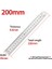Cetvel 200MM 1 Adet Düz Kenar Çift Taraflı Ölçekli Metal Cetvel Yüksek Kaliteli Paslanmaz Çelik Ağaç Işleme Çizim Ölçme Araçları 0-15/25/30MM (Yurt Dışından) 1
